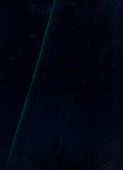 Distressed screen. Dust scratches texture. Green pixel digital glitch noise weathered worn display dark black blue grunge illustration abstract background.