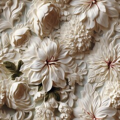 Elegant vintage lace patterns with intricate floral and leaf motifs for design inspiration
