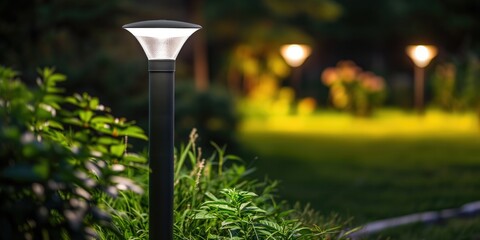 Compact Solar Led Light With Motion Sensor: Perfect For Energy-Efficient Illumination In Limited Areas. Сoncept Solar Power, Led Lighting, Motion Sensor, Energy Efficiency, Compact Design