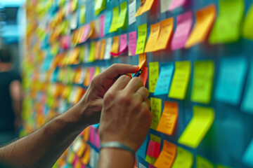 Builders Dedicatedly Organize Project Details With Sticky Notes