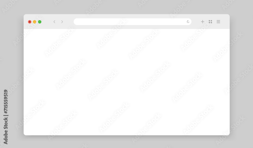 Aufkleber Web browser, internet browser search engine. Search bar for ui ux design and web site. Search address and navigation bar icon. Collection of search form templates for websites