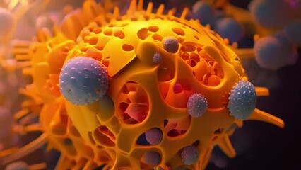 The mutating covid-19 virus, the new strain of coronavirus infection, diseases of the modern world. Generative AI