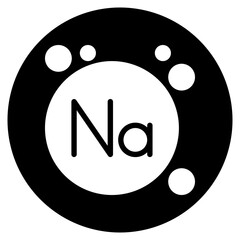 Sodium glyph icon