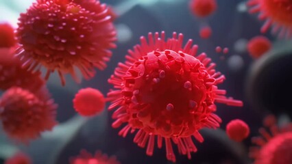 The mutating covid-19 virus, the new strain of coronavirus infection, diseases of the modern world. Generative AI