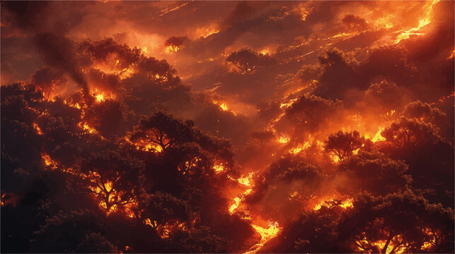 Fire In The Fireplace