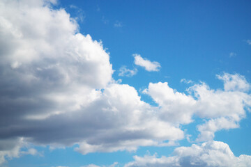 Naklejka na ściany i meble Deep blue sky and beautiful cloud.