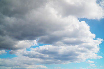 Deep blue sky and beautiful cloud.
