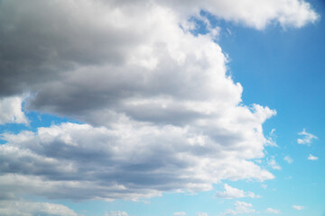 Deep blue sky and beautiful cloud.
