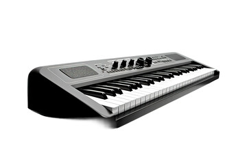 Fototapeta premium Music piano keyboard. Can be used as poster element or icon. isolated on a Transparent background. Generative AI