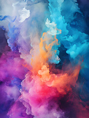 Abstract colorful podwer paint, holi festival celebration	