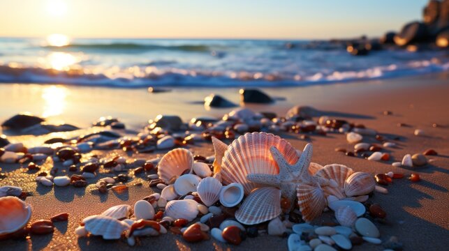 Small white seashell UHD wallpaper