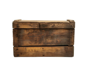 old wooden box isolated