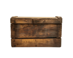 old wooden box isolated