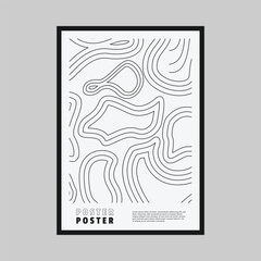 White smooth pattern poster vector monochrome cover