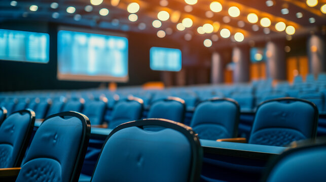 グローバル会社での説明会。ビジネス勉強会、学会のイメージ。大学教室で授業中のイメージ。