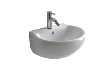 Wall-Hung Basin on a transparent background