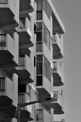 Modern apartment building in Armacao de Pera, Portugal