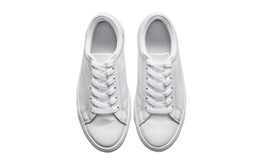 Sneakers White Color on a transparent background