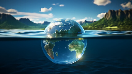 Fototapeta premium Environmental protection background, world environment day background, protect the environment
