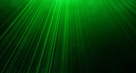 Naklejka premium Green Beam Dust Light Bright Background