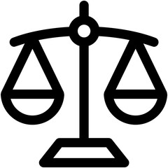 Justice Scale Vector Icon