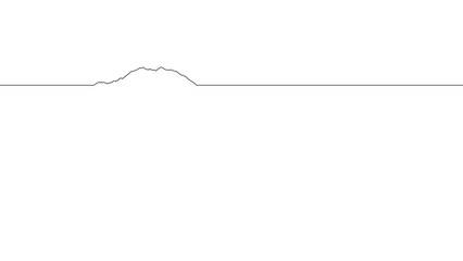 Mount Denali Minimalist Single Line Mountain