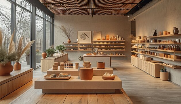 Artisanal Craftsmanship Display, a podium that celebrates the craftsmanship of artisanal products, 
