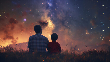 Stargazing Together: A Father and Son’s Cosmic Journey