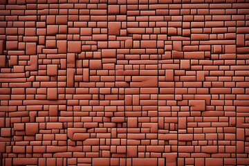 a wide panorama featuring an old red brick wall background with intricate masonry using Generative AI. 