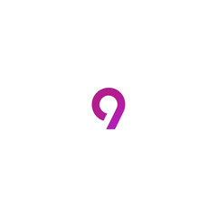 Creative minimal logo design Number 9, 99  