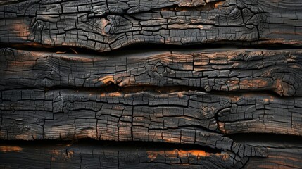 Close-Up of Natural Wood Grain Texture, Detailed Wooden Surface Macro Photography