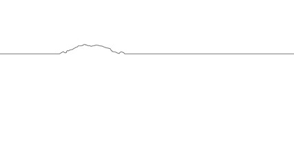 Aconcagua Minimalist Single Line Mountain