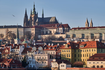 Obraz premium Cityscape view of Prague castle in Czech republic