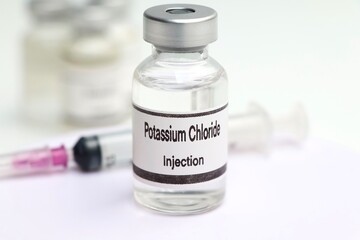 Potassium Chloride in a vial, Chemicals used in medicine