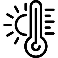 Thermometer Hot Temperature Icon