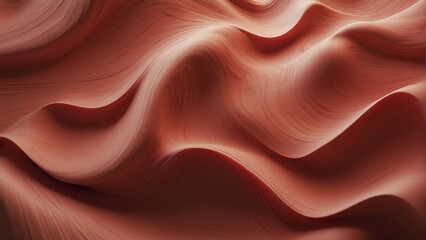 Detailed abstract texture pattern light red color palette and smooth wavy surface from Generative AI