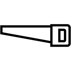 Hand Saw Vector Icon 