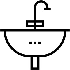 Wash Basin Vector Icon