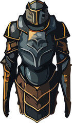 armor design illustration isolated on transparent background
