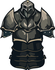 armor design illustration isolated on transparent background
