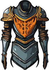 Fototapeta premium armor vector design illustration isolated on transparent background 