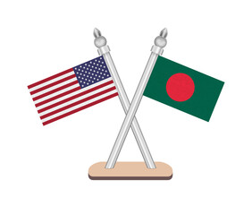 USA Bangladesh Flag