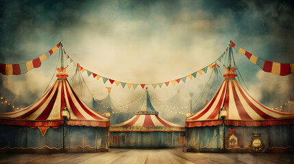Vintage retro circus scratched background