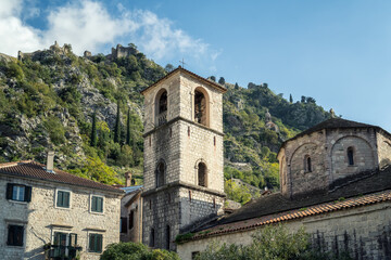 Fototapeta na wymiar A view to Kotor Old town, Montenegro