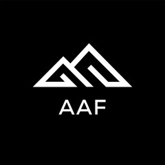 AAF Letter logo design template vector. AAF Business abstract connection vector logo. AAF icon circle logotype.
