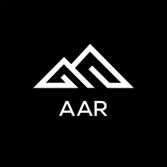 AAR Letter logo design template vector. AAR Business abstract connection vector logo. AAR icon circle logotype.
