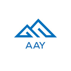 AAY Letter logo design template vector. AAY Business abstract connection vector logo. AAY icon circle logotype.
