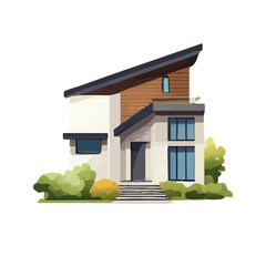 モダンな住宅のイラスト