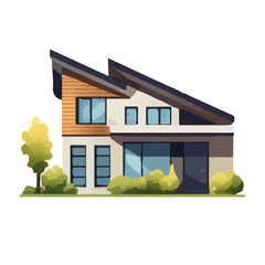 モダンな住宅のイラスト
