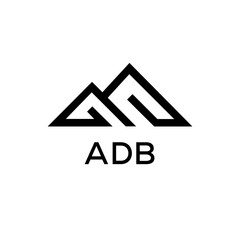 ADB Letter logo design template vector. ADB Business abstract connection vector logo. ADB icon circle logotype.
